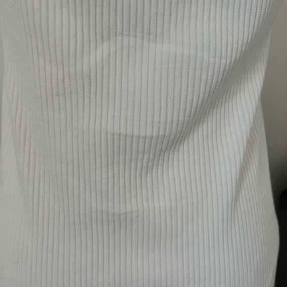 SHEIN | White Ribbed Twist Front Bodysuit Tank Top - Picture 14 of 14